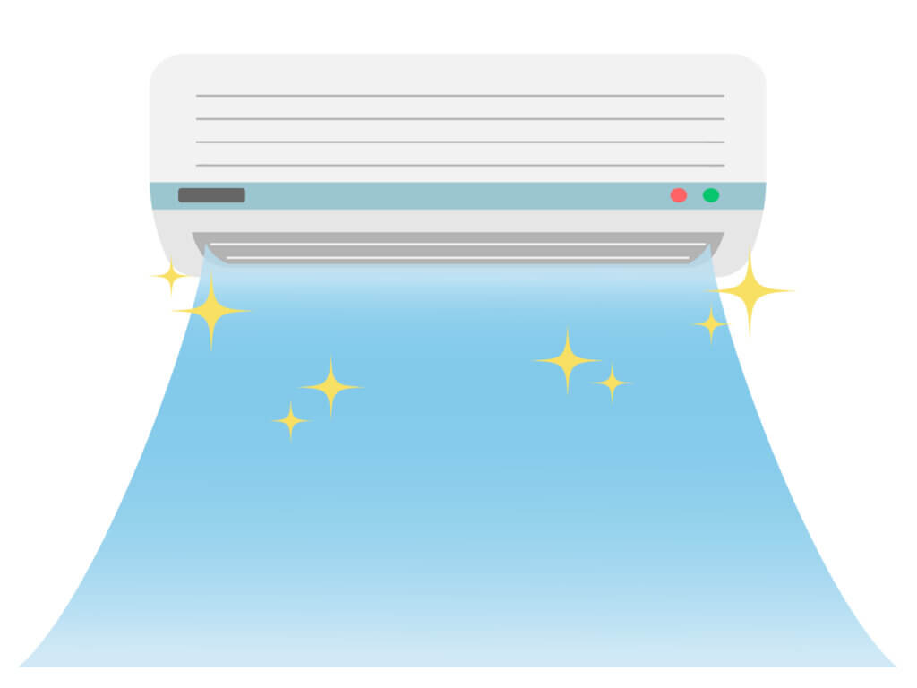 エアコンから出るきれいな空気