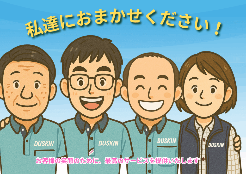 ダスキン東寺尾支店スタッフイラスト